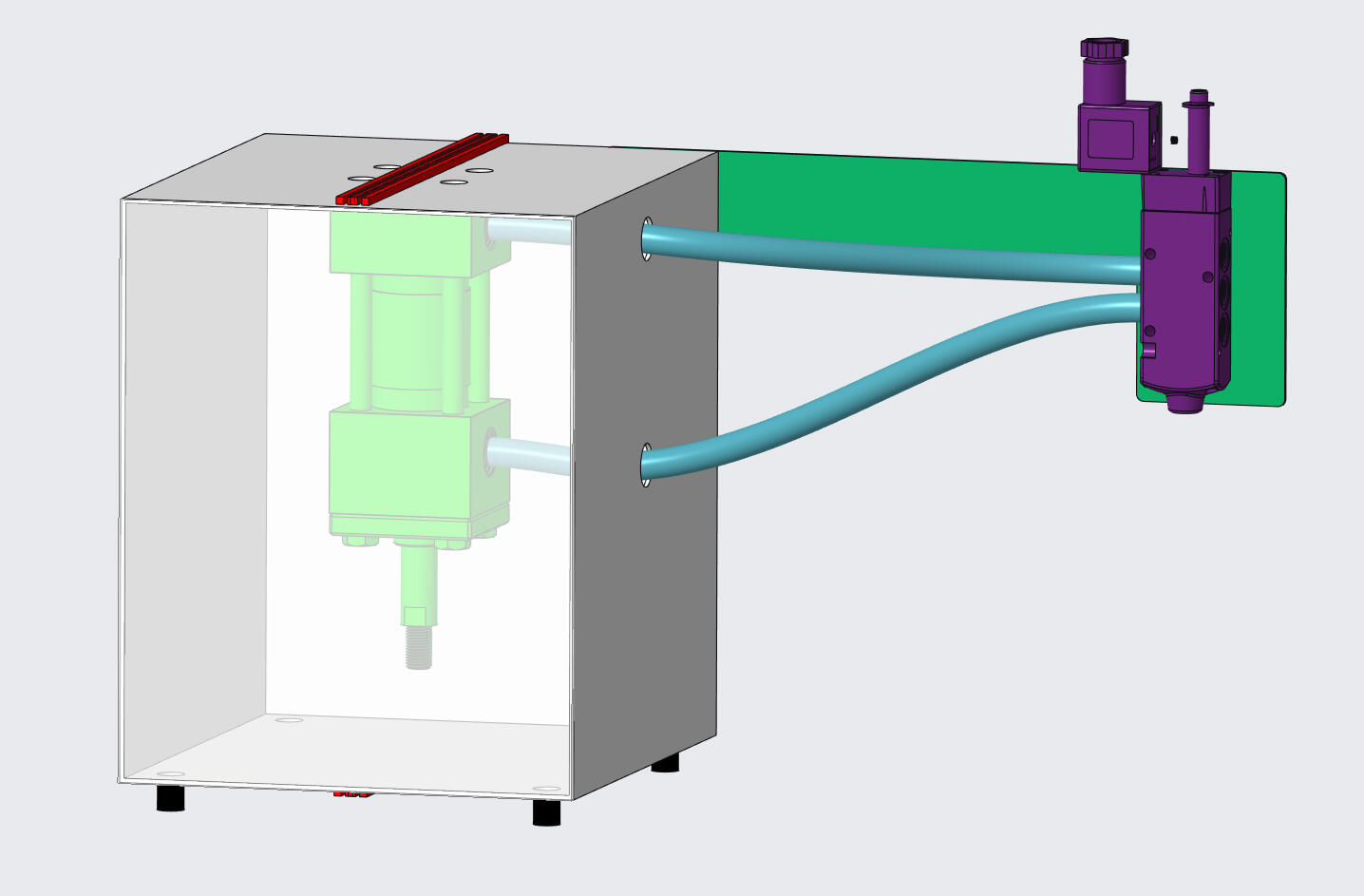 Hydraulic Press A hydraulic press designed in CAD